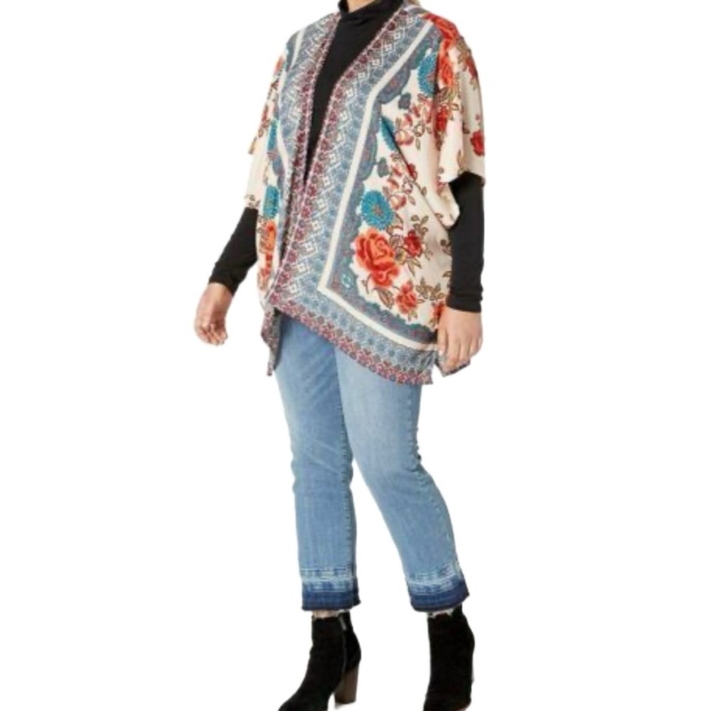 Angie Printed Kimono Style Women’s Coverup Size Small